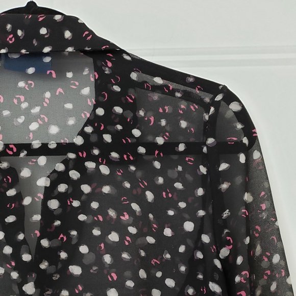 Simply Vera Wang Sheer Blouse, M - Picture 6 of 7